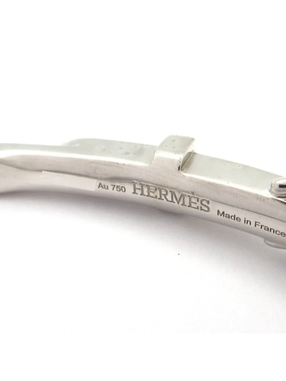 Hermes Bracelet 15 Etriviere Gourmette 18k White Gold Diamond 2025.05